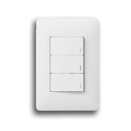 Legrand Ysalis 3-Lever 1-Way Switch (4×2, White)