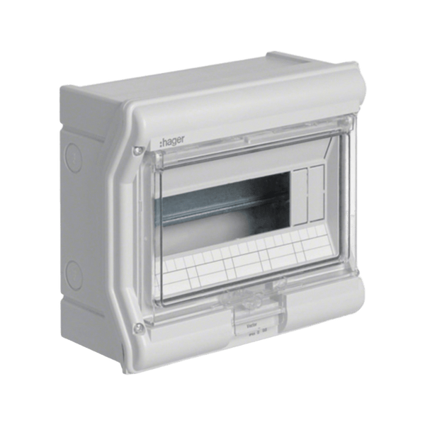 Hager 10 Way Pvc Surface Mount Din Rail DB Board IP55 Rated