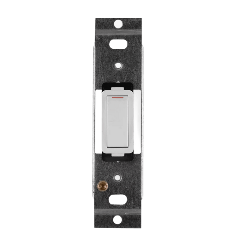 Crabtree Classic Module 20 A Double‑Pole Switch - Screw‑In, White (2460CL)
