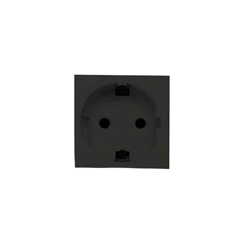Onesto Matrix BK-MXM-S001RSA Unswitched Schuko Socket Module, Black