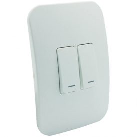 Veti 1 - 2 Lever 1 Way Switch White