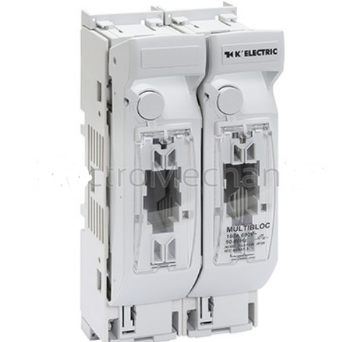 K‑ELEC NH00 Fuse Holder Disconnect - 1 Pole, Size 00, 160 A, 690 V Max