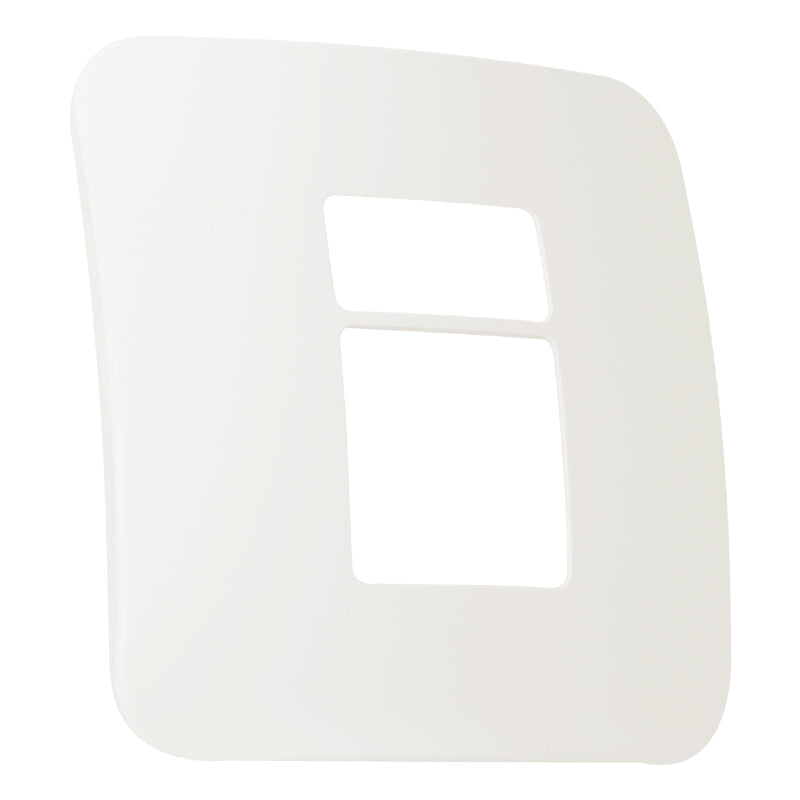 Veti 1 - Two Module Cover Plate (1 Double, 1 Single)