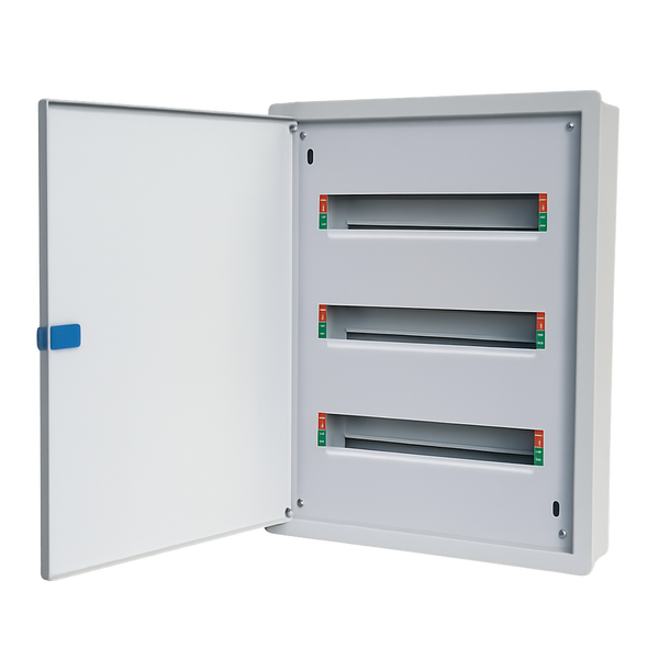 DB SU3+Door Flush 3X15 Way Din White