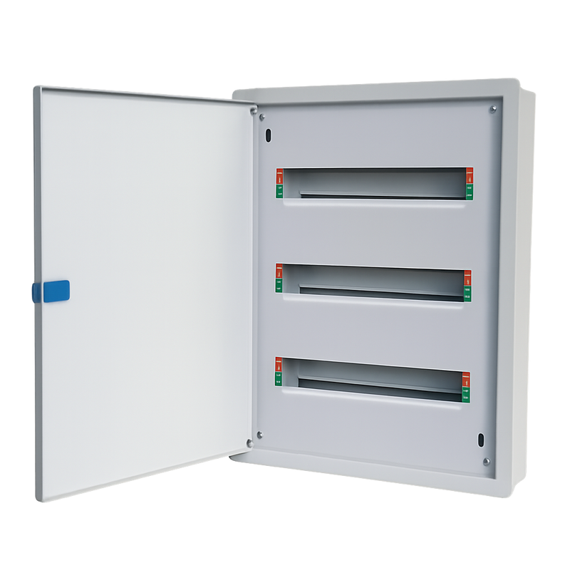 DB SU3+Door Flush 3X15 Way Din White