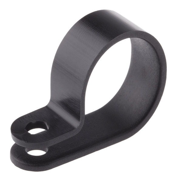 Nylon P-Clip 6.4 mm H3P Max Cable Diameter Black