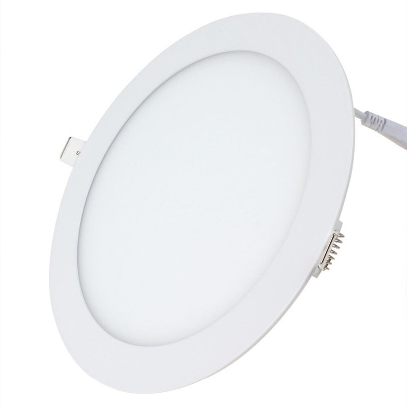 MES Meta Round LED Panel Light - 9W, 6000K, 120mm Ø / 105mm Cut-Out, 80lm/W, White