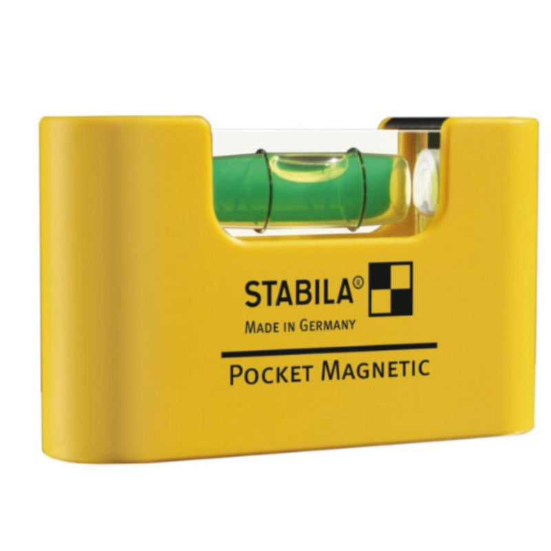 Fischer Stabila Pocket PRO Magnetic Spirit Level - 7 cm Mini Format