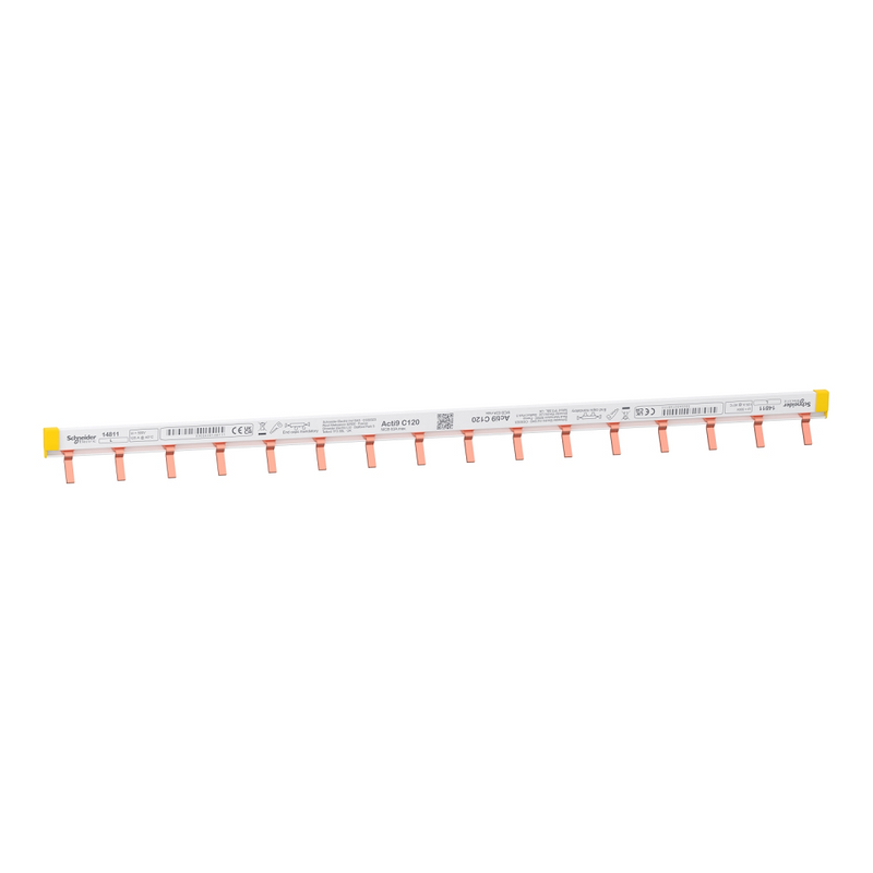 Schneider Busbar 125A 1‑Pole 24‑Way (27 mm Mod)