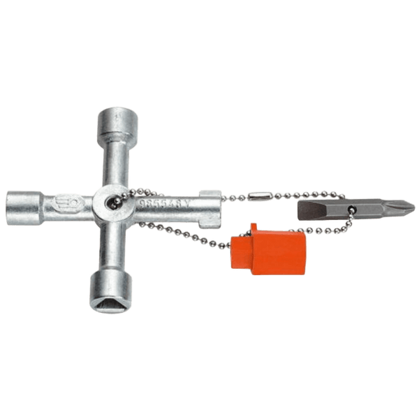 MAT Universal Panel Key 4 Way C/W Screwdriver