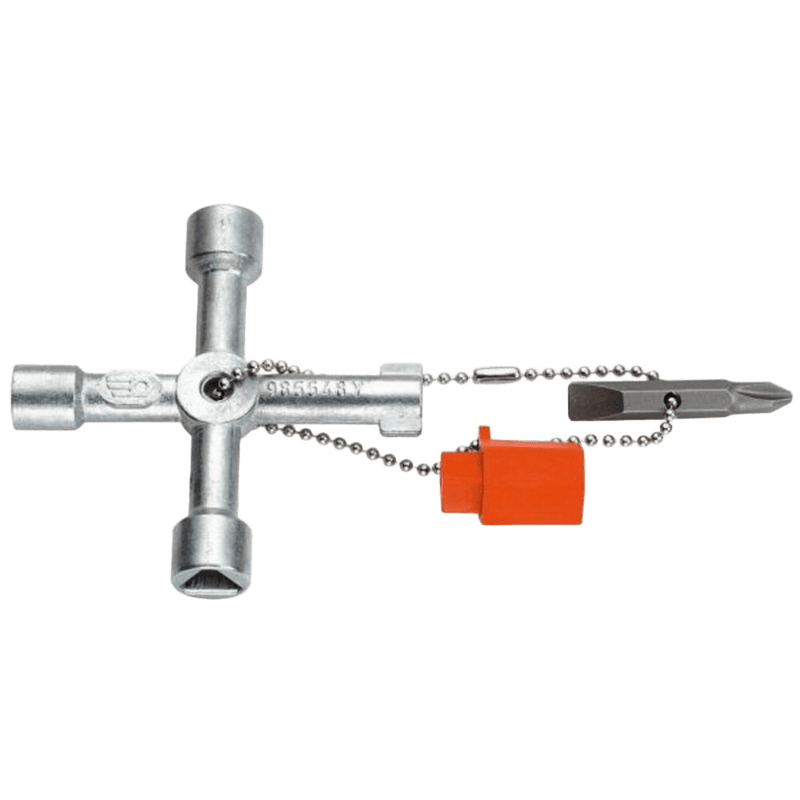 MAT Universal Panel Key 4 Way C/W Screwdriver