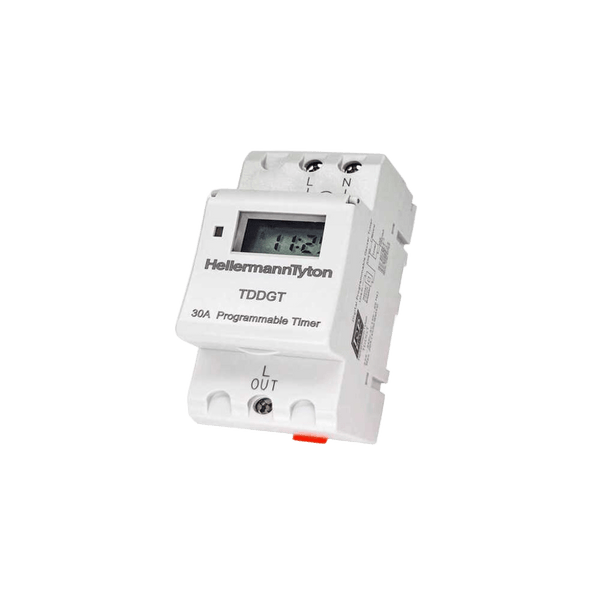 7-Day Digital Timer (20A) for Geyser - DIN Rail Mounted