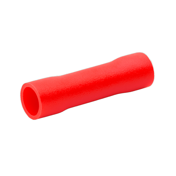Insulated Red Butt Terminal - 0.5 mm² to 1.5 mm²