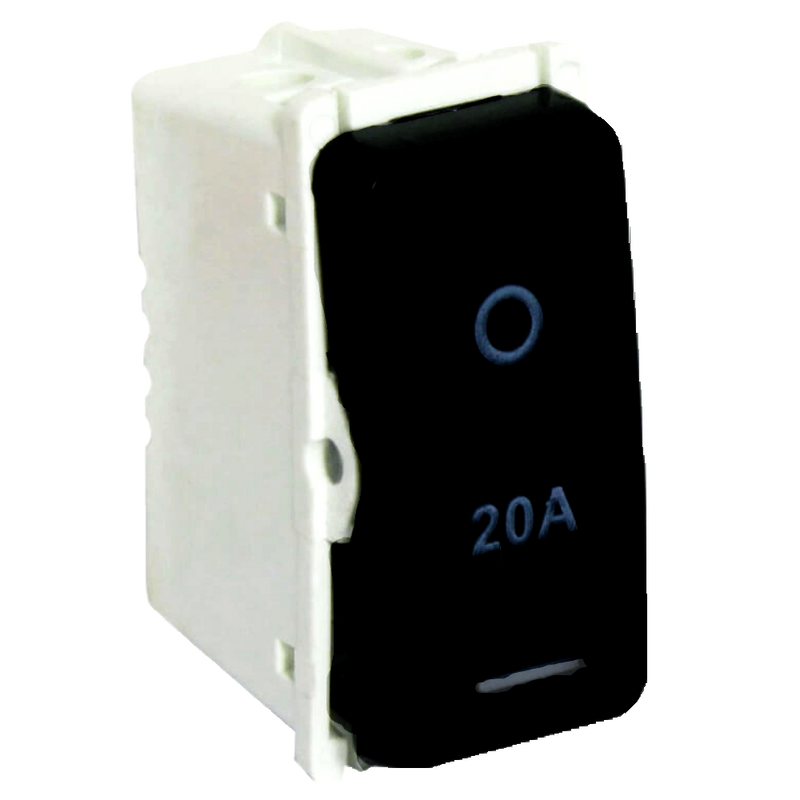 Veti 1 - Module 20A 2P No Locator Isolator Black