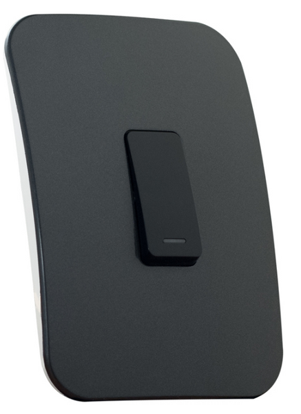 Veti 1 - 1 Lever 1 Way Switch Gunmetal/Black