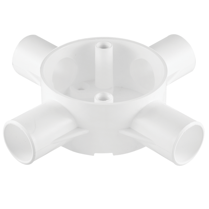 PVC 25 mm 4‑Way Side Entry Box