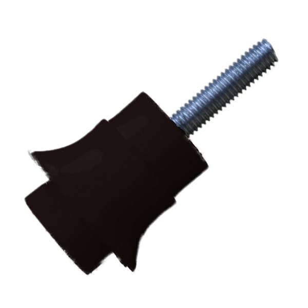 Busbar Insulator - 5mm PVC, Black, Male-Female