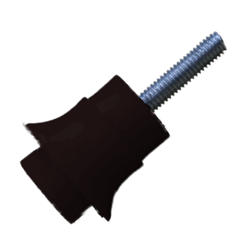 Busbar Insulator - 5mm PVC, Black, Male-Female