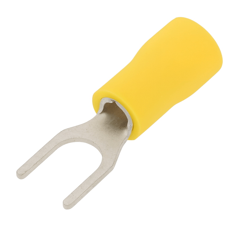 Insulated Lug Yellow 5 mm Forked Spade