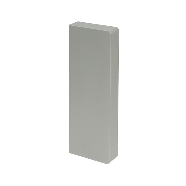N8/P801 Plinth Skirt - 2 Compartment End Cap, Hospital Grey