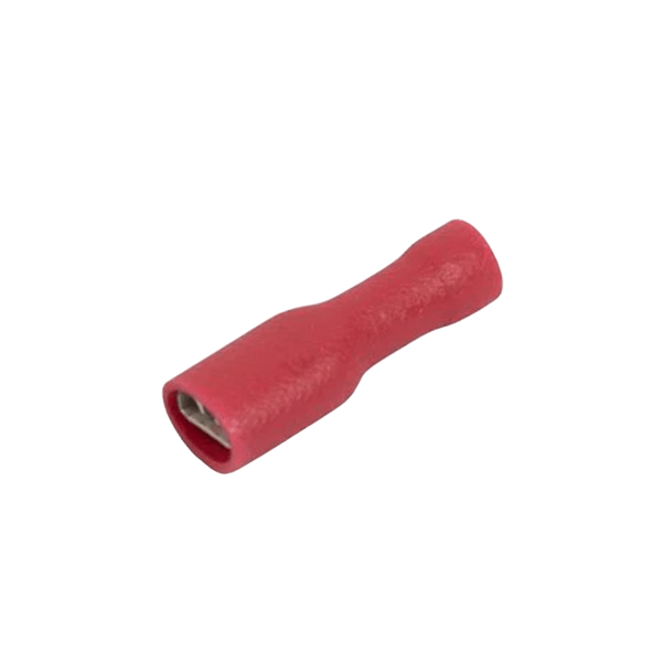Fully Insulated Twin Female Disconnect Lug - Red