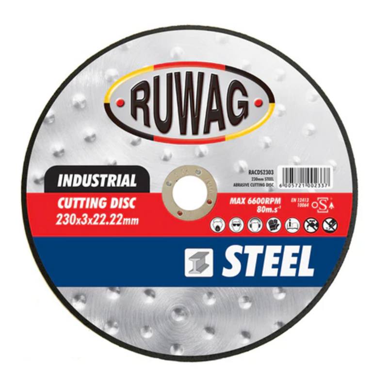 Ruwag 115mm × 1mm Cutting Disc - Steel & Stainless Steel (Standard Grade)
