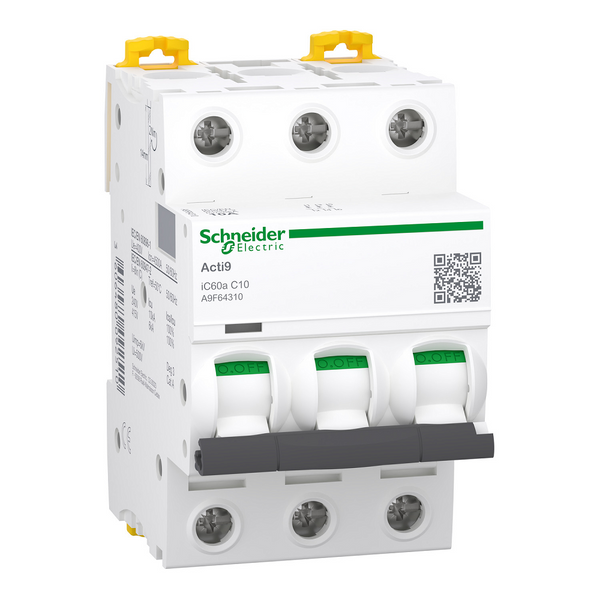 Schneider 10A 3P MCB 6kA