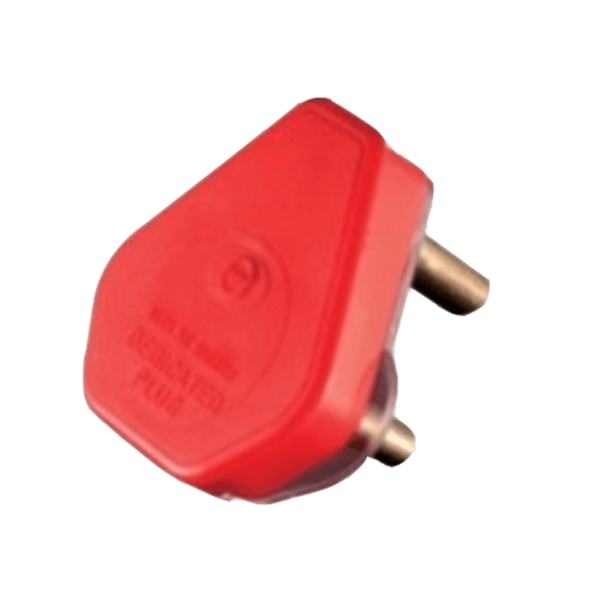 Crabtree Domestic 16A 3 Pin Red Non-dedicated Plugtop