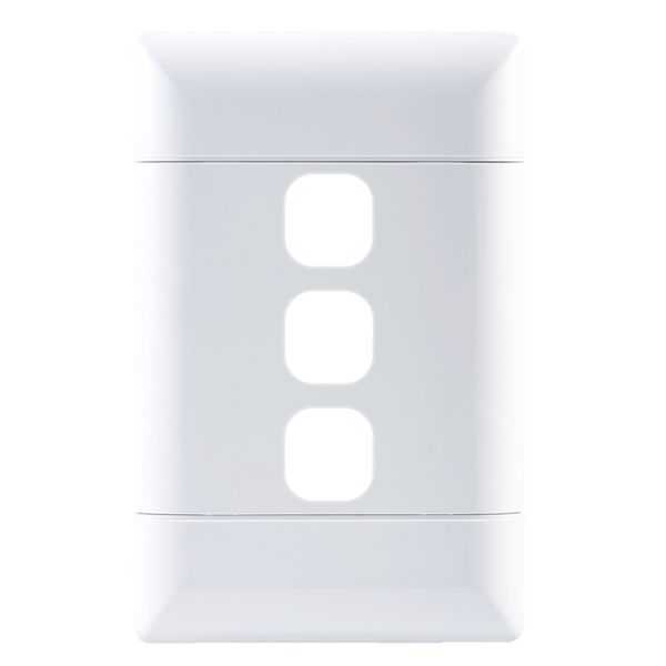 NEU 3 Lever Grid Plate 4×2 - White
