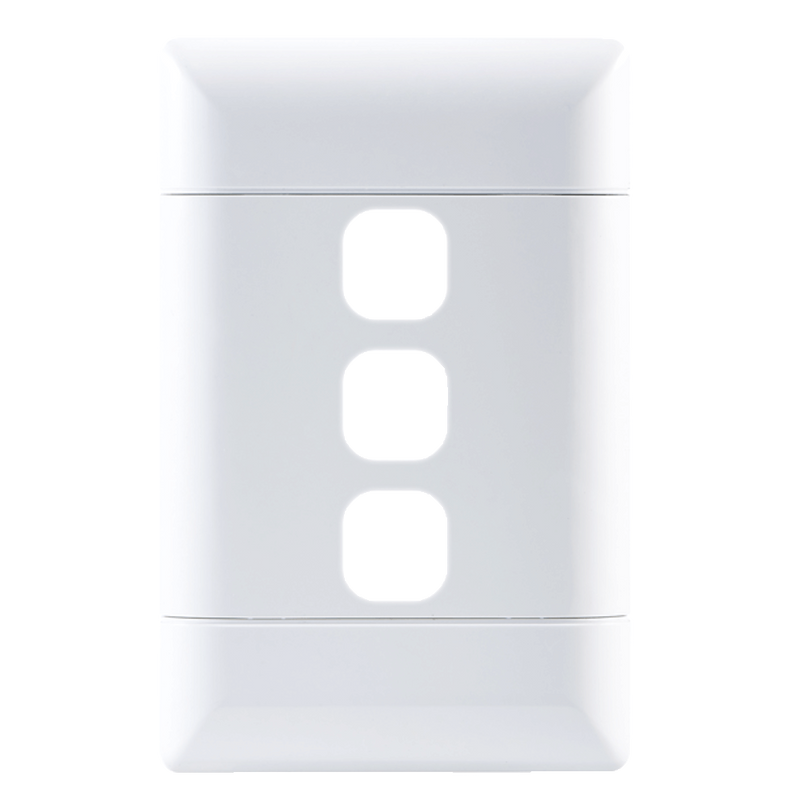 NEU 3 Lever Grid Plate 4×2 - White