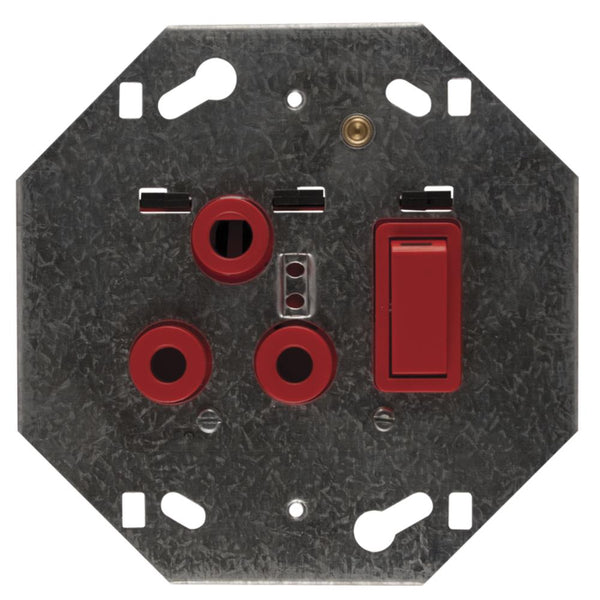 Crabtree Classic Dedicated Single SSO 1×16A RSA Cover Plate - 4×4, Red