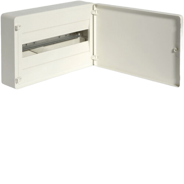Hager 18-Way Surface Distribution Board - Solid Door
