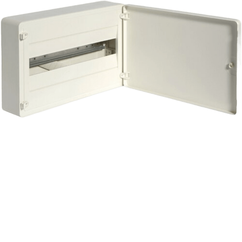 Hager 18-Way Surface Distribution Board - Solid Door