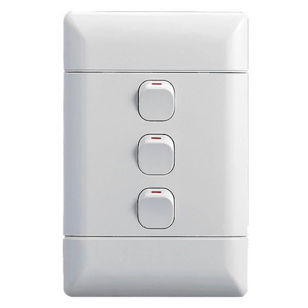 NEU 3 Lever 1 Way Complete 4×2 - White