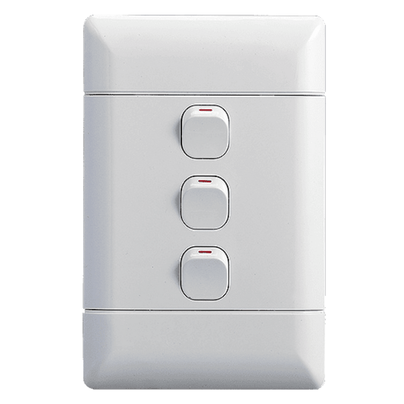 NEU 3 Lever 1 Way Complete 4×2 - White