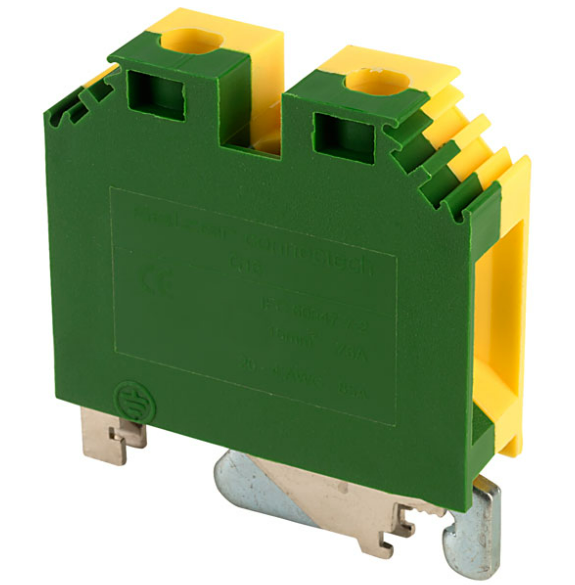 Chint Earth Connection Terminal Block - Green/Yellow, 16mm²