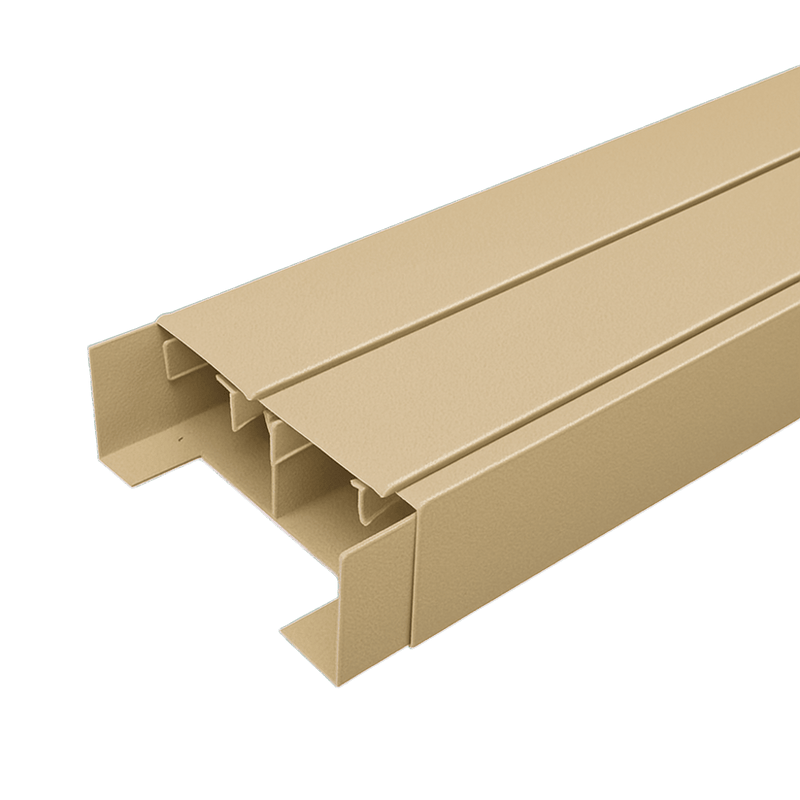 N8/P801 Plinth Skirt - 2 Compartment, Complete with Covers, 3m, Carrier Beige