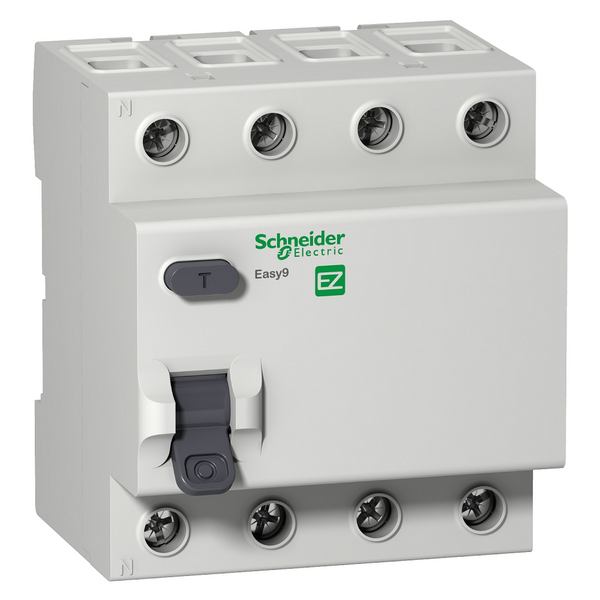 Schneider Easy9 Residual Current Circuit Breaker 4P 63 A 30 mA AC
