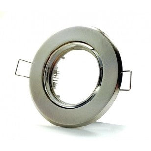 Starlit Downlighter Tilt - 100mm Ø, 75mm Cut-Out, Satin Chrome