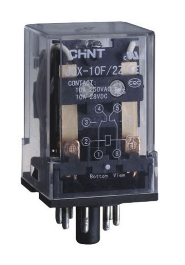 Chint Miniature Power Relay - 2P, 8 Round Pin, 230VAC, 10A