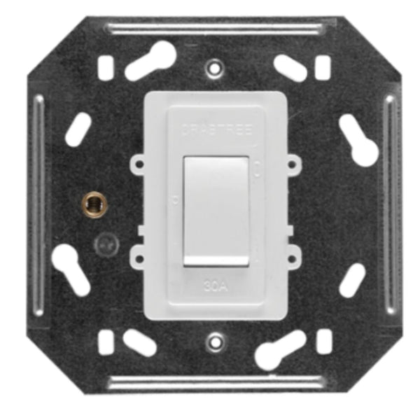 Crabtree Classic Stove Isolator - 30 A, 2‑Pole, 4×4, White