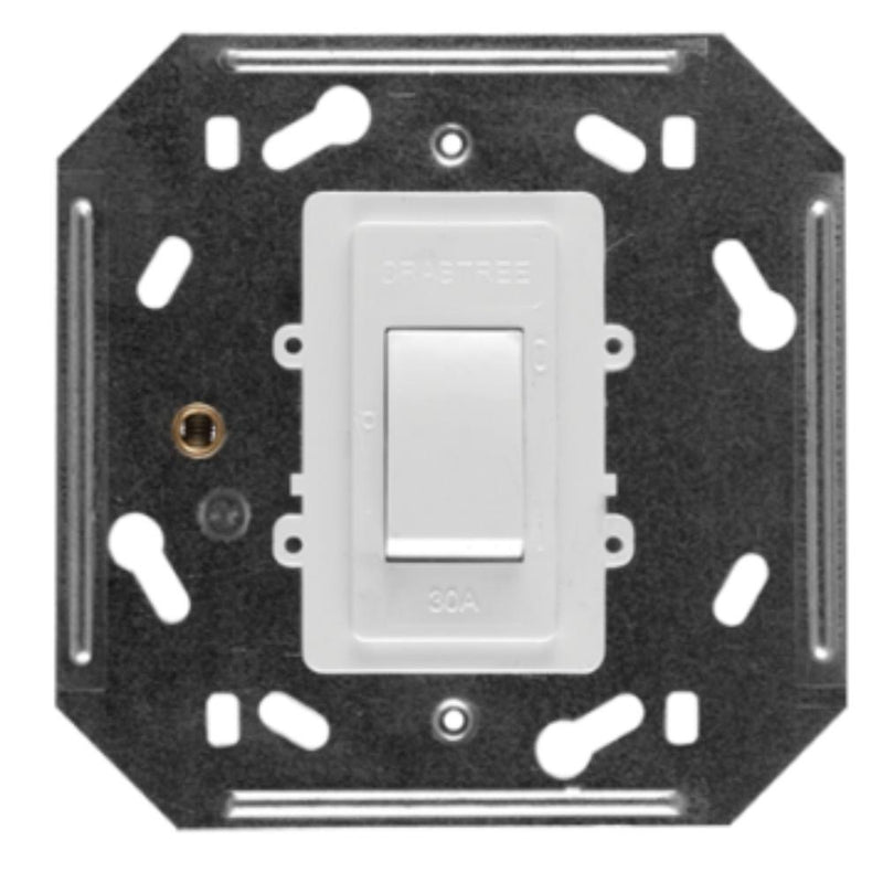 Crabtree Classic Stove Isolator - 30 A, 2‑Pole, 4×4, White