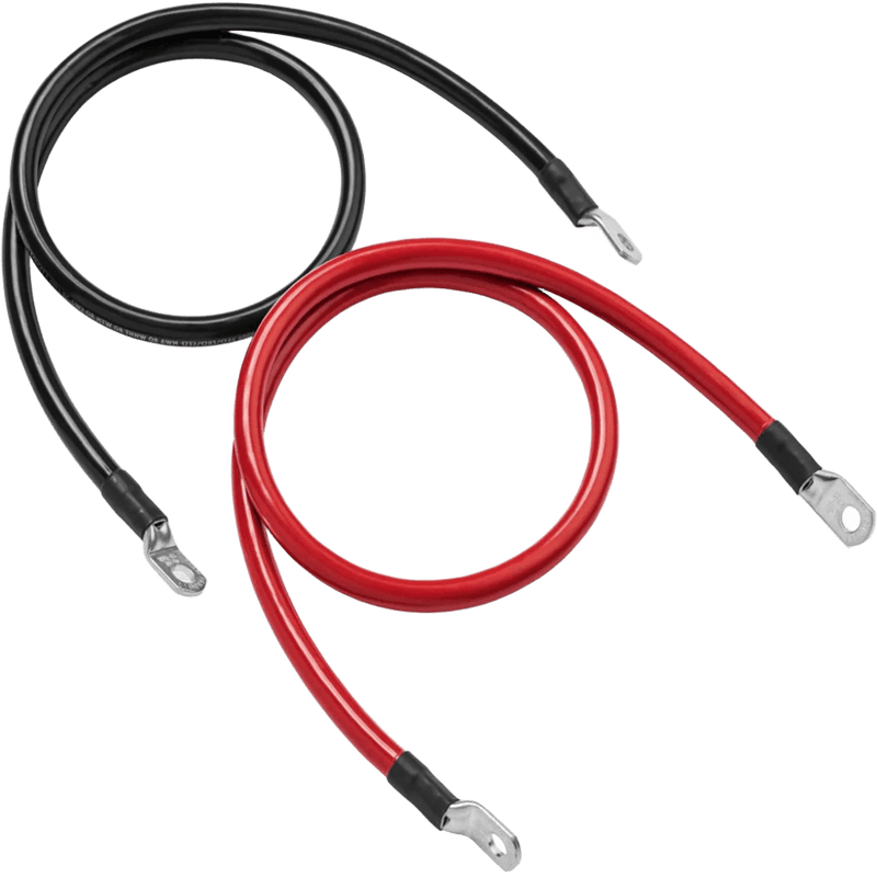 Battery to Inverter Power Cable Pack - 50mm² Red + Black, 2m, 250A