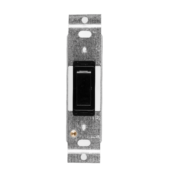 Crabtree Classic 1‑Lever 1‑Way Switch - 4×2, Black