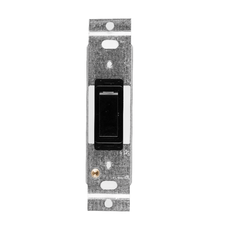Crabtree Classic 1‑Lever 1‑Way Switch - 4×2, Black