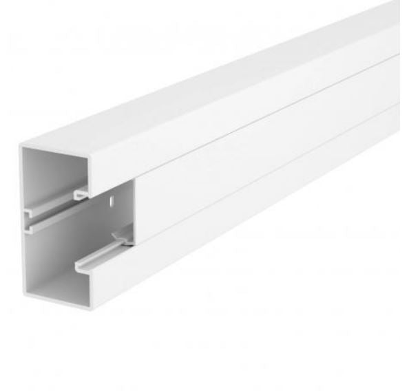 OBO Rapid 45‑2 Device Installation Channel - 100 × 53 mm, 2 m, PVC, Pure White