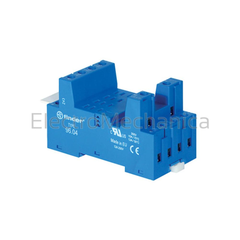 Finder 56 Series 4-Pole Relay Socket - Surface/DIN Rail Mount