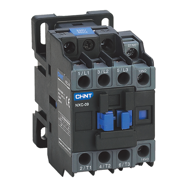 Chint Contactor - 9A 3P (3NO Main + 1NO+1NC Aux), 220V, 4kW