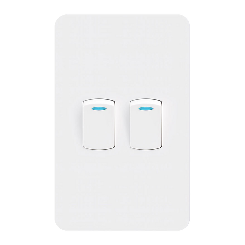 Chint Condere 2 Lever 1-Way Switch - 4×2