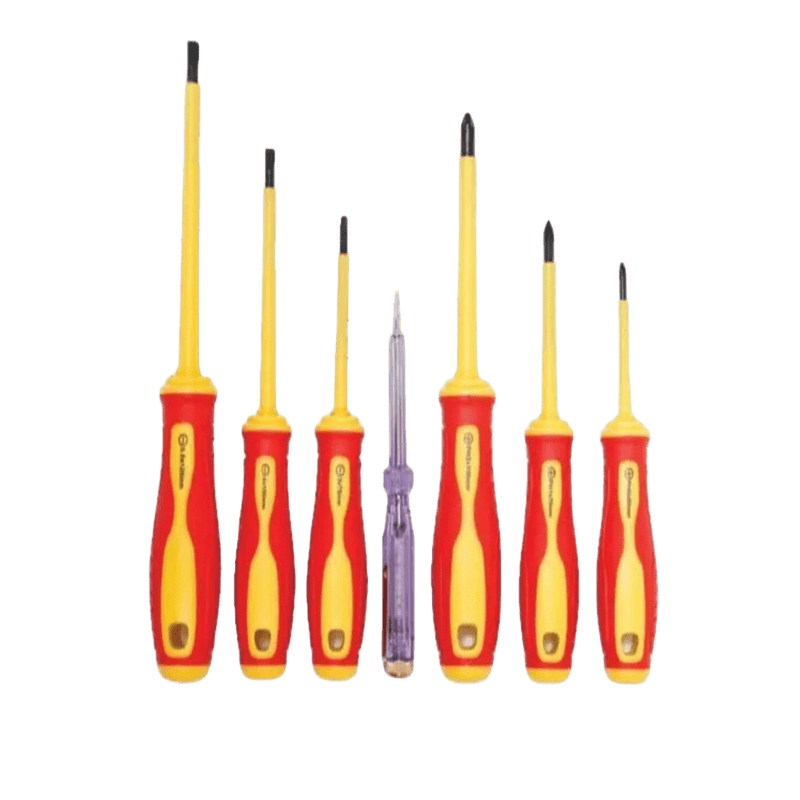 7-Piece Insulated Screwdriver Set - 1000V Rated